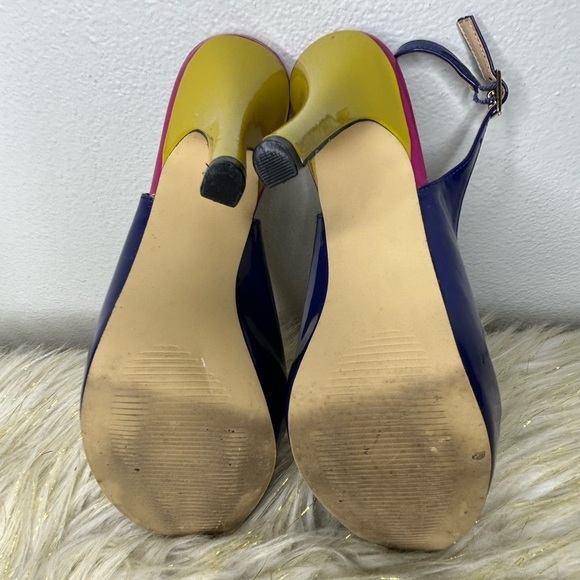 Steve Madden P-Evan Patent High Heel Slingback‎ Strap Open Toe 6 - Picture 7 of 11